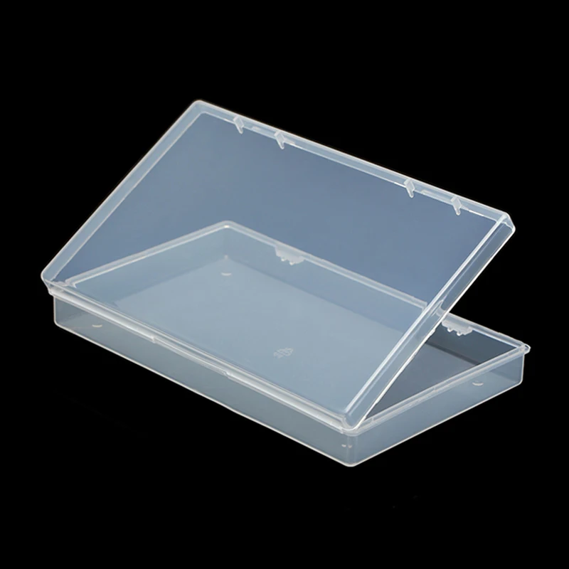 Boxes Rectangle Clear Plastic Jewelry Storage Case Container Packaging Box Earrings Rings Beads Collecting Home Organizer