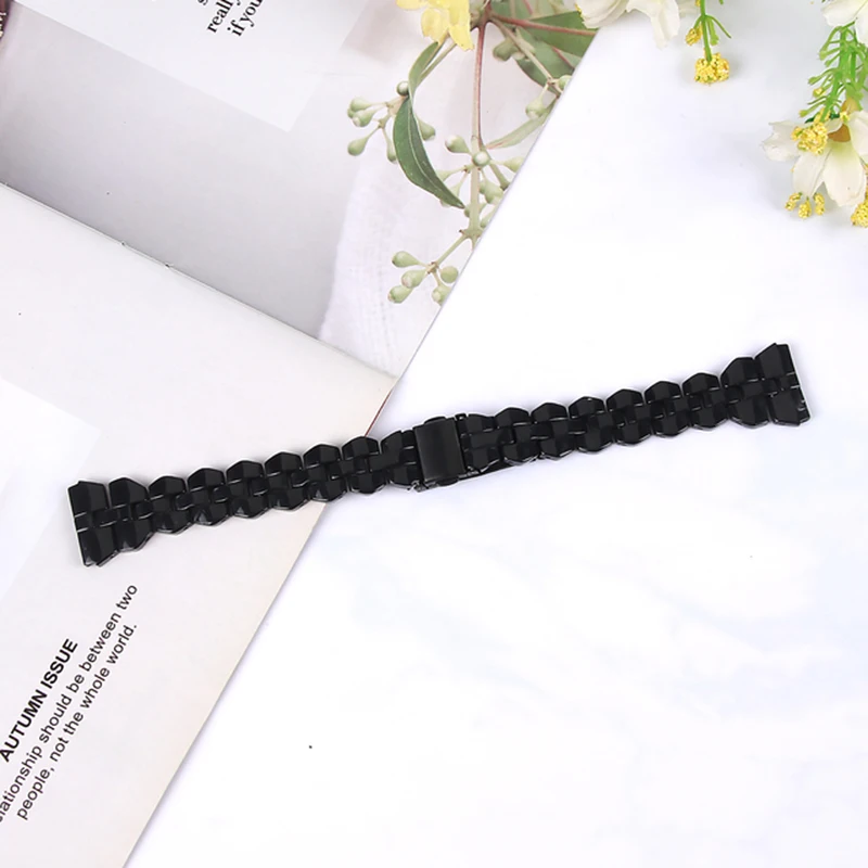 الكلاسيكية الراتنج حزام معصمه للسيدات ، سوار لسامسونج غالاكسي ساعة 5Pro ، ساعة الموضة 6 ، 5 ، 4 ، 40 ، 44 مللي متر ، 43 ، 47 ، 42 ، 46 مللي متر ، 20 مللي متر ، 45 مللي متر