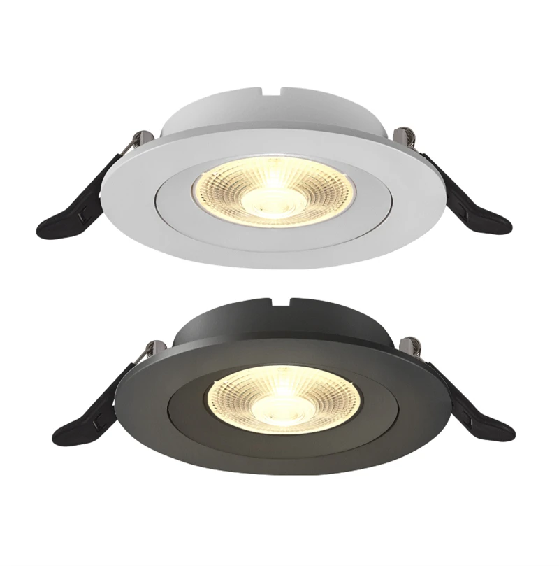 

Trimless Round COB Led Downlights High End Recessed Ceiling Spot Lights Lamps Ceiling lamp For Indoor Residential Home 110V 220V