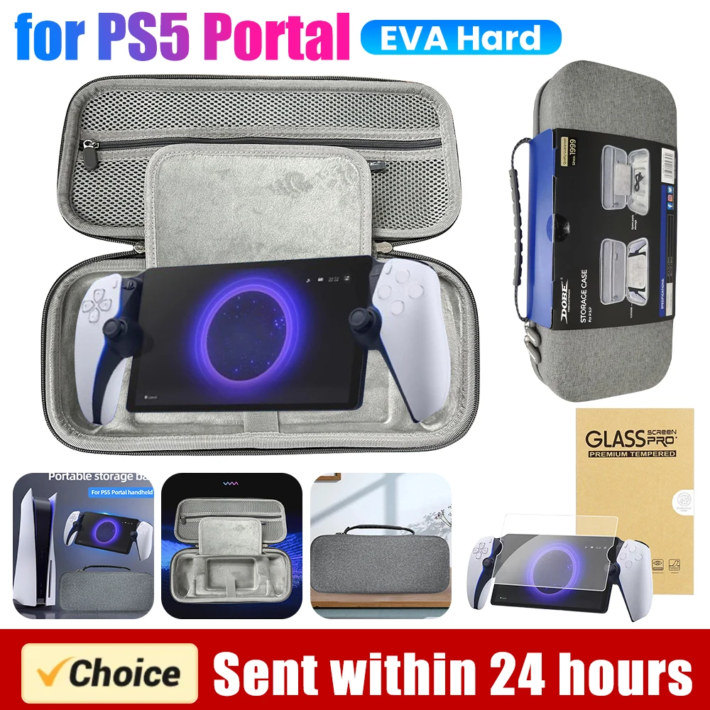 

Портативная сумка для переноски PS Portal, жесткий чехол из ЭВА, сумка для хранения для Sony PlayStation 5, Portal, игровые аксессуары