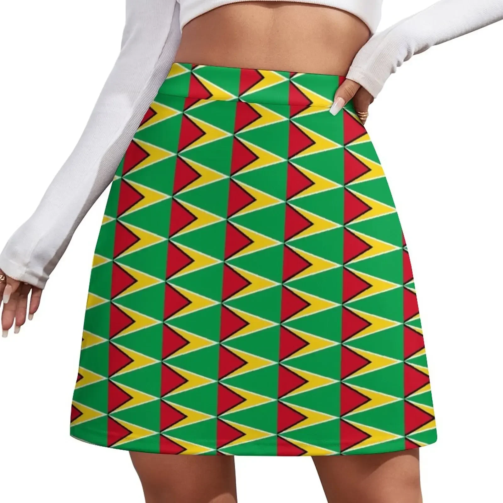 Guyana Flag Mini Skirt Dresses sexy short mini skirts cute skirt