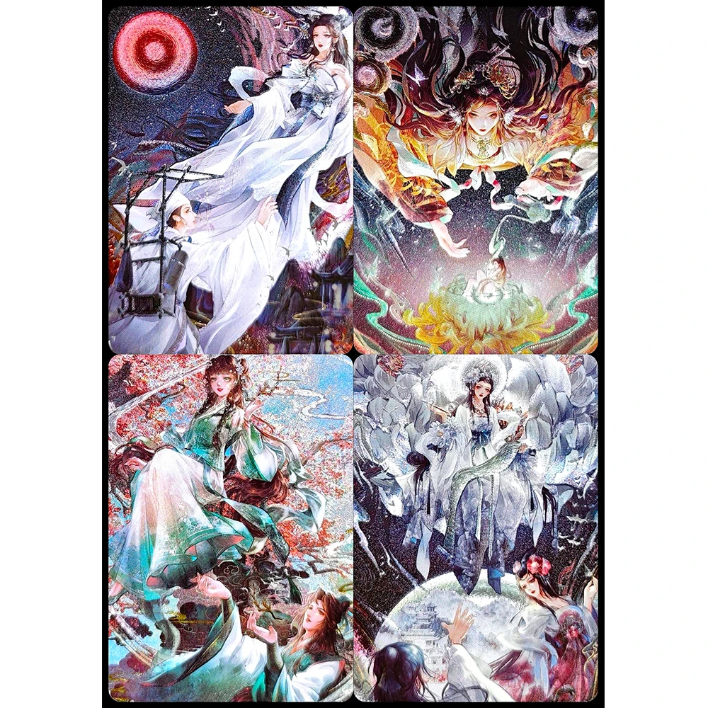 Anime Goddess Story DIY ACG estilo chino juego Sexy juguetes Flash avanzado tarjetas coleccionables regalos de cumpleaños de Navidad