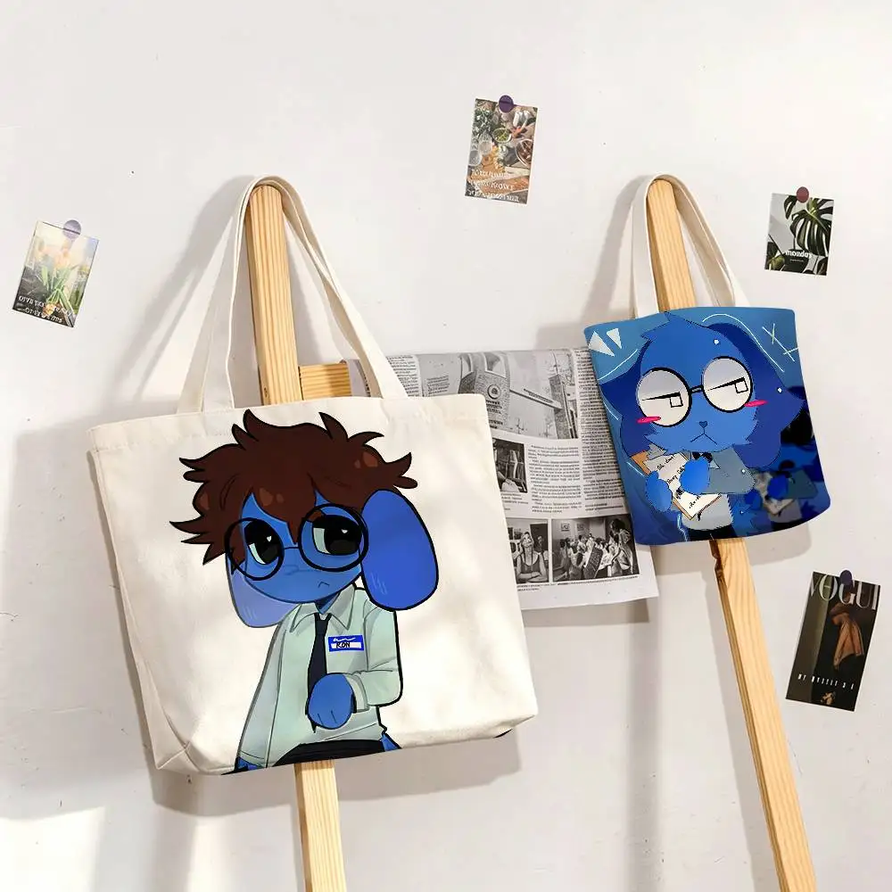 Animal Ron   Printed Canvas Tote Bag Shoulder Bag Commuter Mommy Shopping Bag
