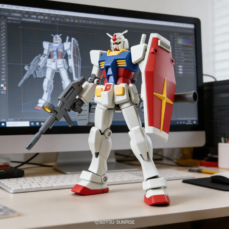 Authentieke Bandai RX782 Gundam HGUC Model Kit 1/144 Schaal Action Figure Collectible Robot Jongens Speelgoed 35th Anniversary Gift