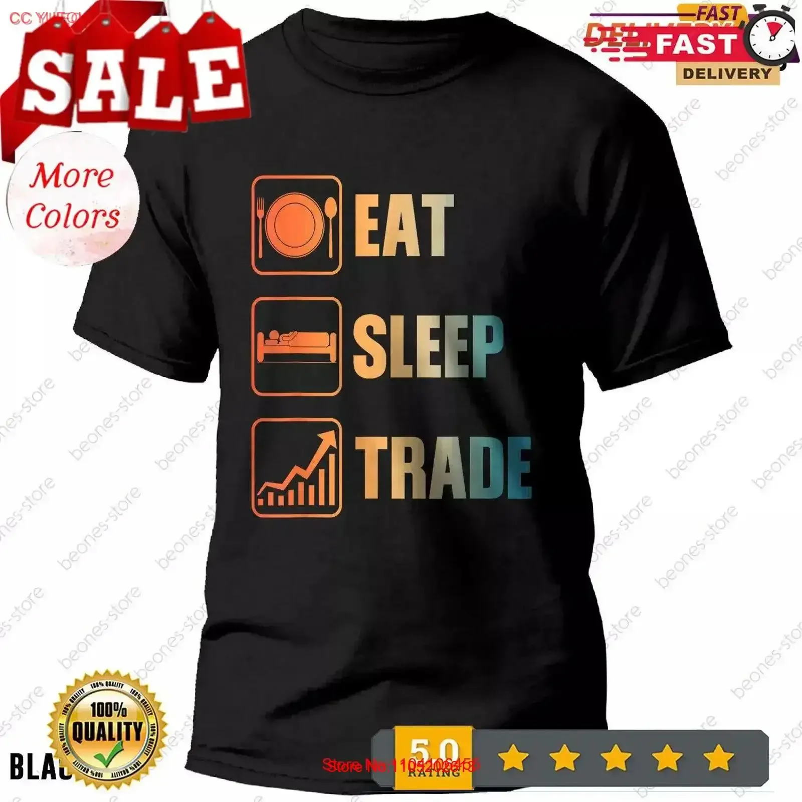 تي شيرت Stock Trading T Shirt Cool Stockbroker Trader للرجال والنساء، رسم عتيق مغسول ومتعدد الاستخدامات ومريح قليلاً #1