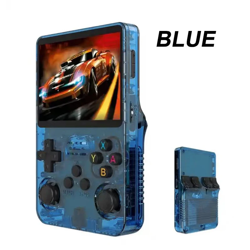 New R36S handheld game console HD open source game console with two joysticks LTRT buttons nostalgic retro 3D game console