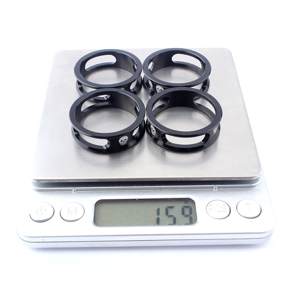 

4pcs 28.6Mm Aluminum Alloy Washer Spacers For Mountain Road Folding Bike Fork Headset Parts Cnc Machined Lightweight Durable