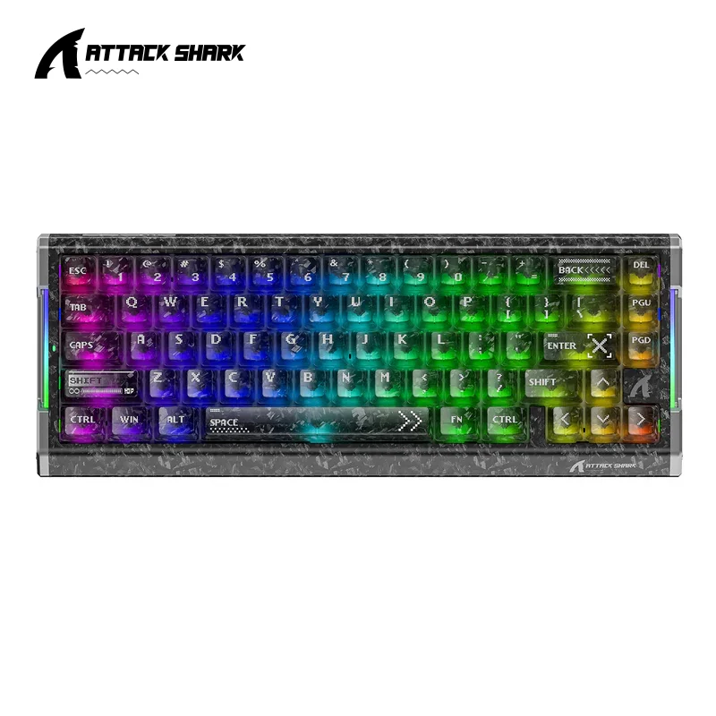 ATTACK SHARK X68HE/R68HE Wired 8KHz Magnetic Keyboard,Support RT/Snap Tap/DKS/MT/TGL,Rapid Trigger,Gaming Keyboards