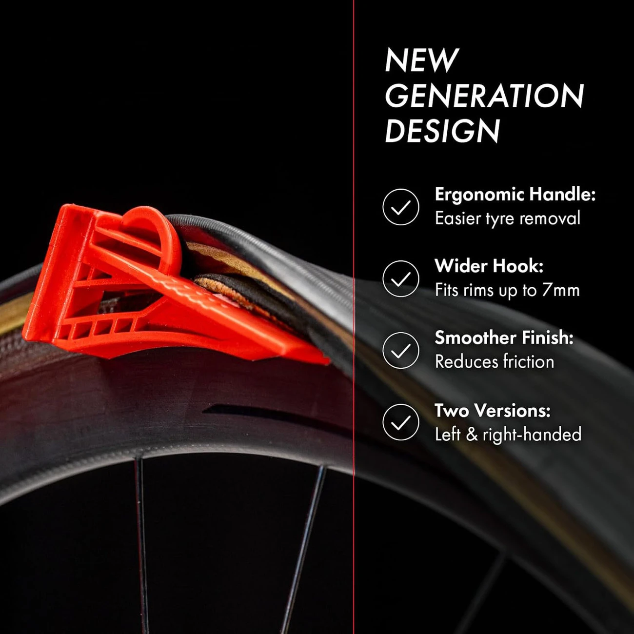 Ferramenta de Substituição de Pneus de Bicicleta de Nova Geração, Design Leve, Robusta e Durável