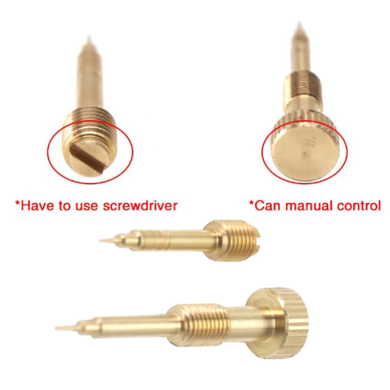 Metal Motorcycle Carburetor Air Adjusting Screw Idle Mixture Fuel Ratio Screw For Harley CV40 Keihin CVK34 CVK36 CVK40