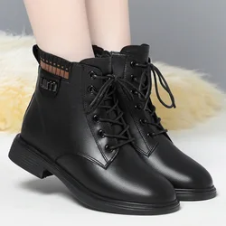 2024 autunno inverno donna stivali Chelsea stivali corti scarpe basse stivali con plateau moda Gothic Lace Up Brown British Style Grace