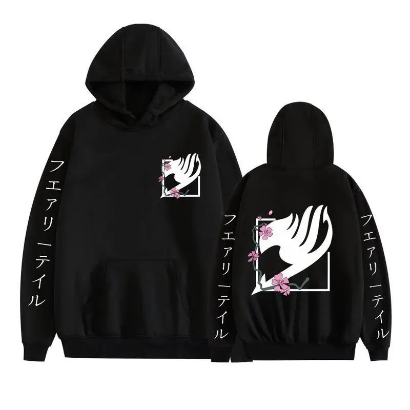 

Faionable Hoodie Sweatirt Men's Women's Fairy Tail Anime Loose Fit Long Sve Printed Casual Polyester Sweatirt