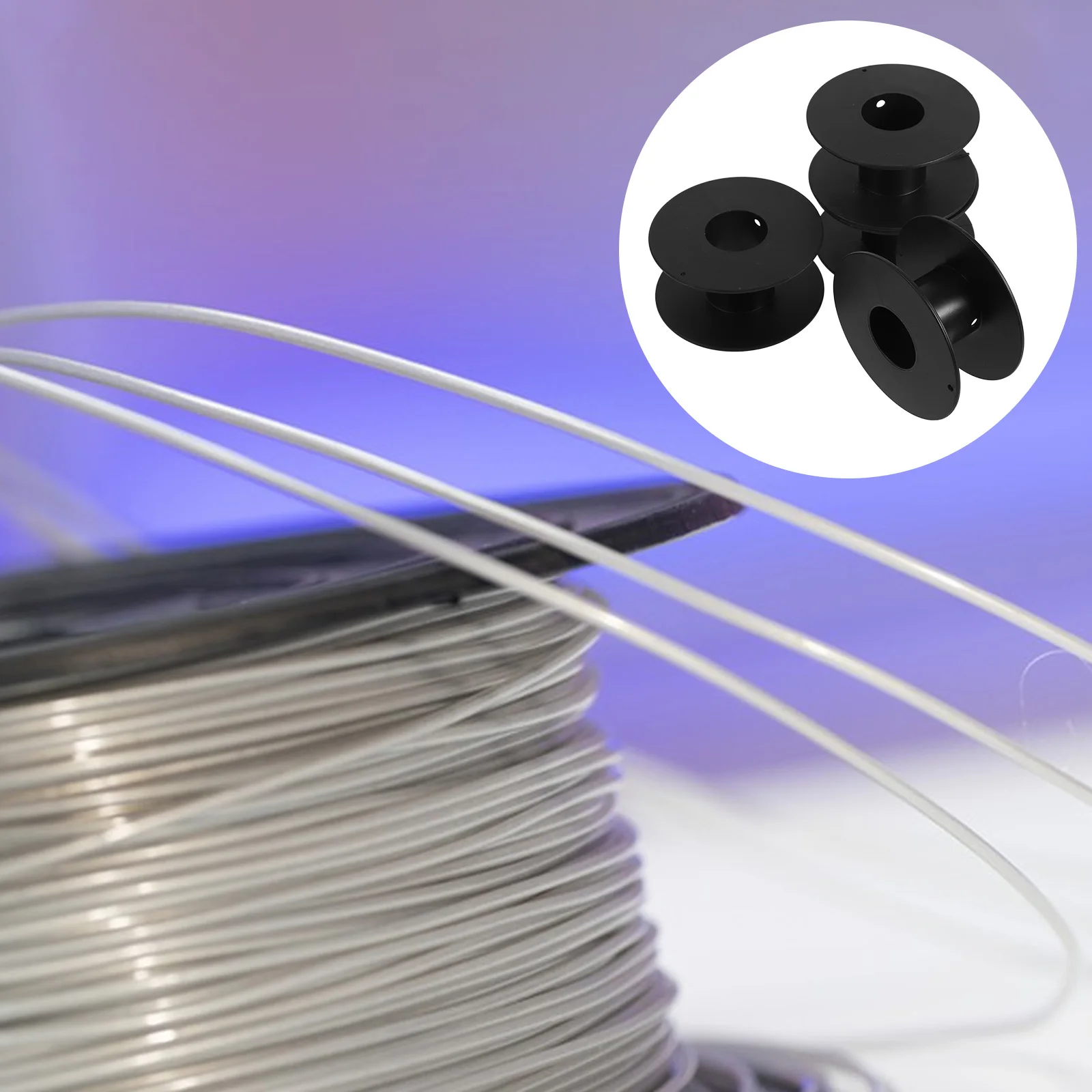 4pcs Multifunctional Wire Reel Durable Plastic Spool For Copper Steel Fishing Line Outdoor Use Large Capacity Cord Storage