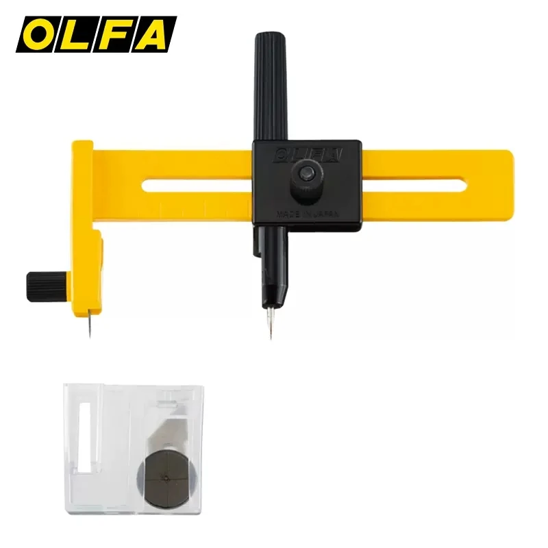 Olfa Rotary Circular Cutting Knife CMP-1/Dx with Compass 1-22cm Cutting Utility Circular Cutting Knife Thin Paper Cutting