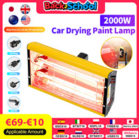 DATOUBOSS Portable Infrared Paint Curing Lamp 1000W/2000w Handheld Shortwave Infrared Heating Light Car Body Repair Tool