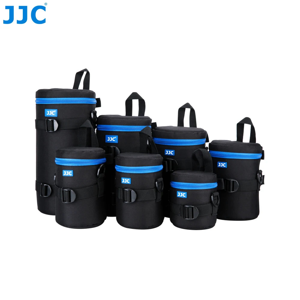 JJC Thick Camera Lens Case For Nikon Sony Fujifilm Olympus Panasonic DSLR Mirrorless Water Resistant Camera Lens Protective Bag