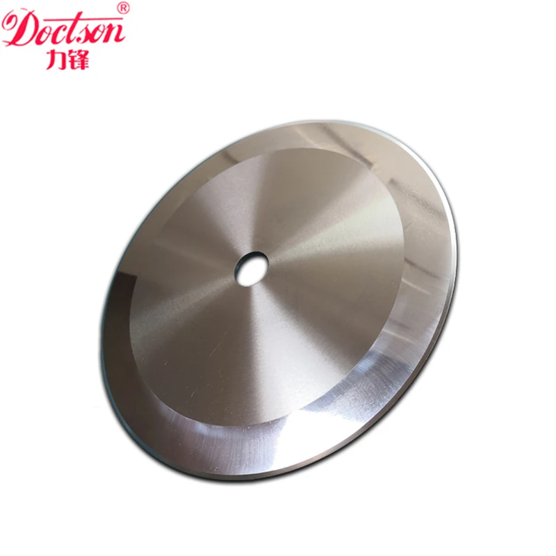 Large Circular Tungsten Carbide Blade Paper Cutter Blades Industrial Knife Slitting Machine Blade Tungsten Steel Material