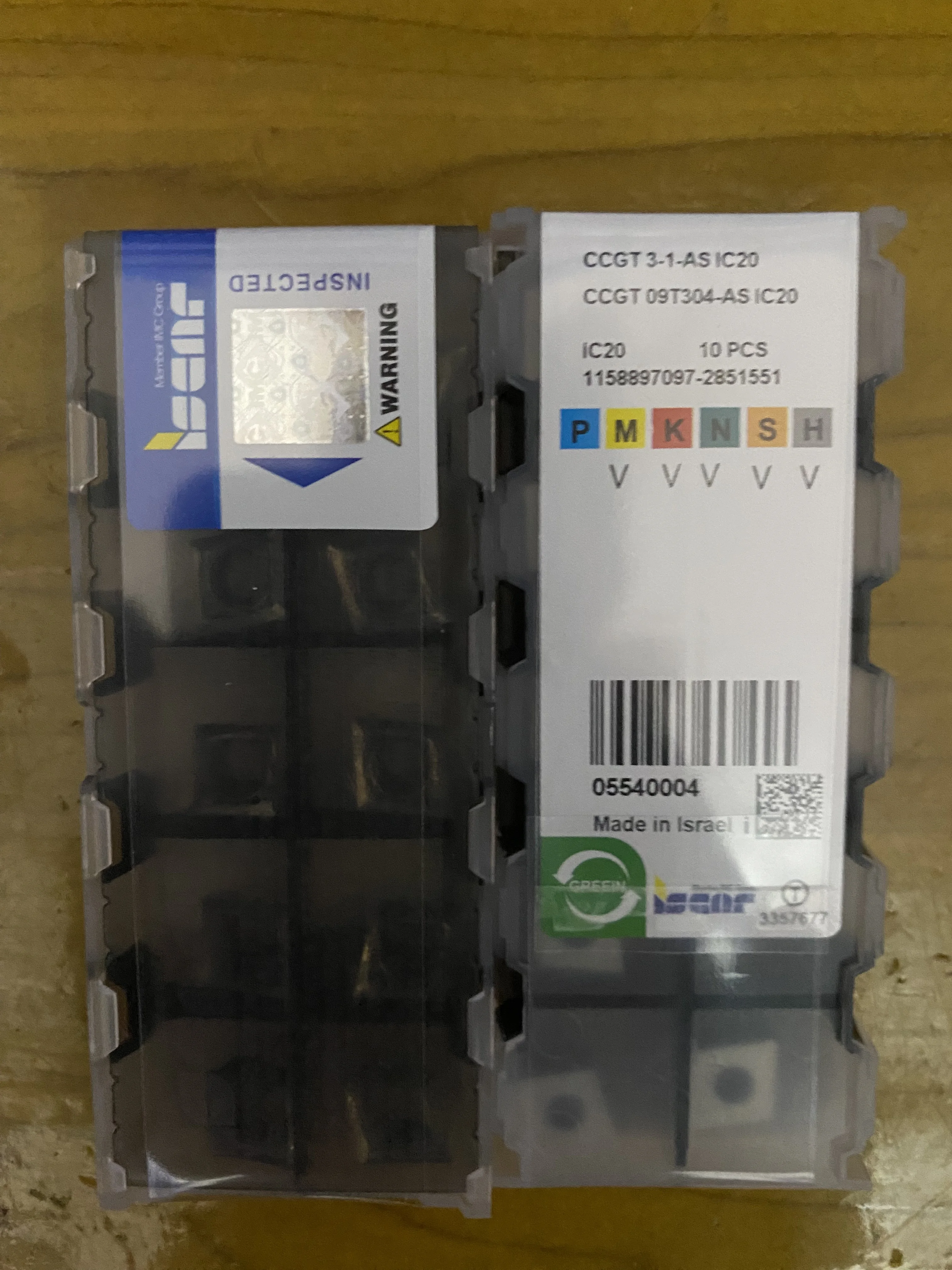 

Hard alloy cutting blades CCGT09T304-AS IC20