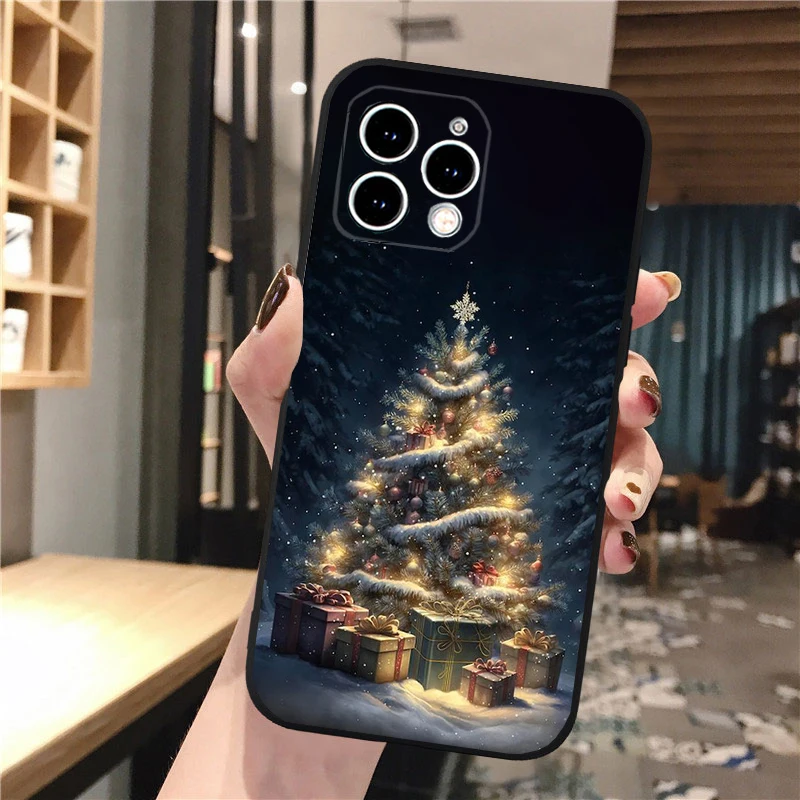 Christmas Tree Phone Case For iphone 16 15 14 Pro Max 16 15 14 13 12 Pro 15Plus iphone 11