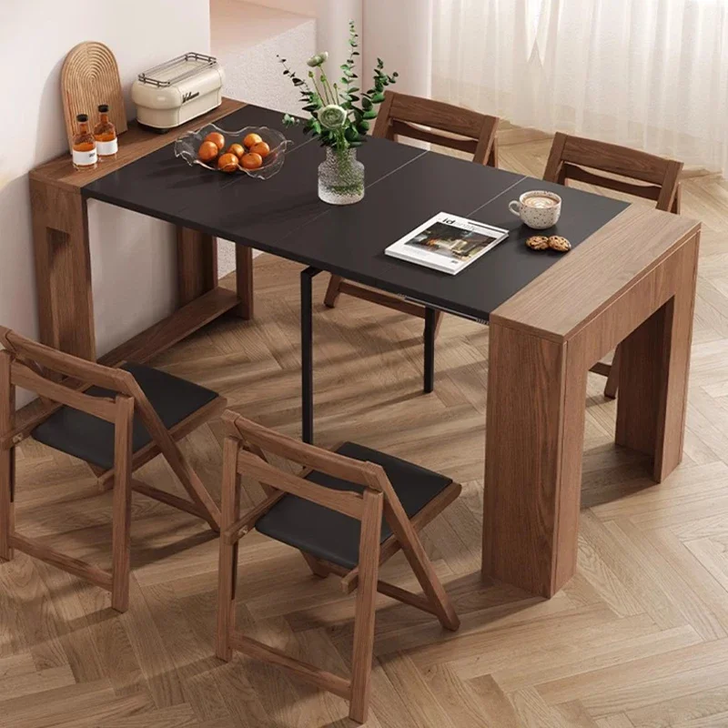 

Apartmen Nordic Dining Tables Folding Mobile Restaurant Center Coffee Tables Italian Modern Mesas De Comedor Kitchen Furniture