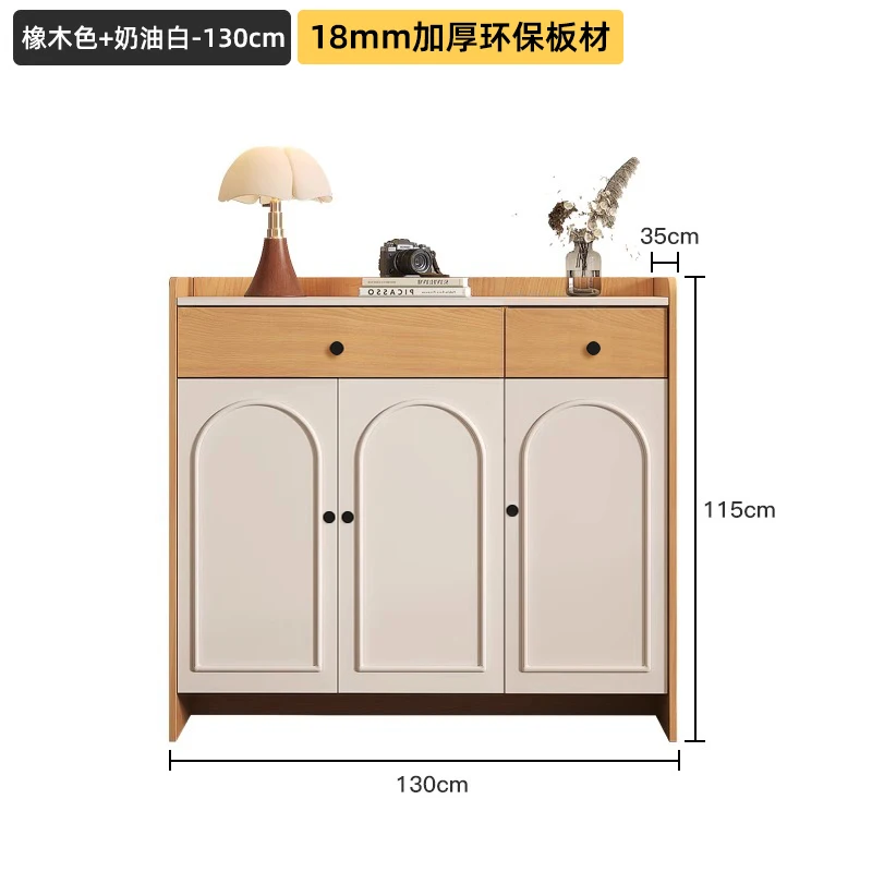 CL log wind dining side living room against the wall locker cream wind locker floor tea cabinet