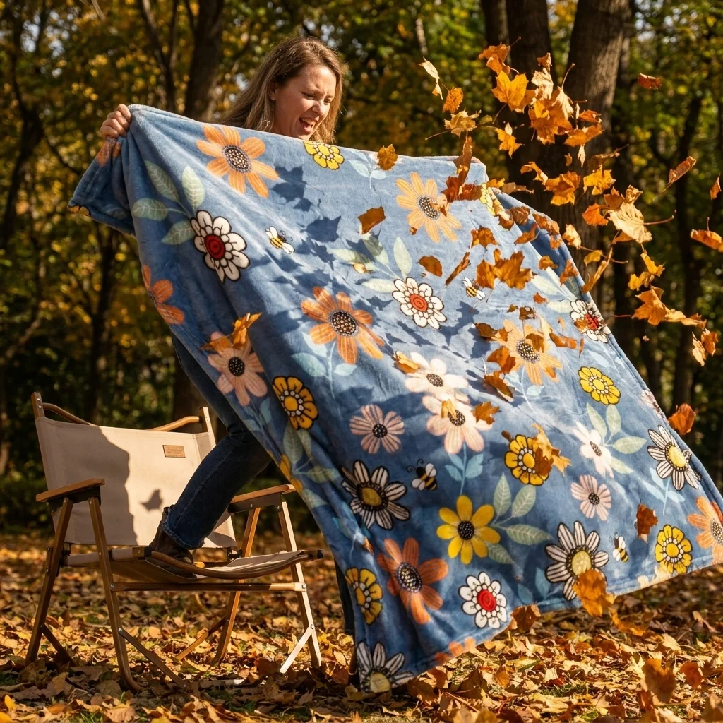 This Luxurious Flannel Throw Is Perfect for Any Time of The Year. It'S Soft, Cozy, And Can Be Washed in a Machine, Making It Incredibly Useful! Ideal for Use As a Couch Cover in The Living Room Or As a Blanket for Napping in an Air-Conditioned Offic