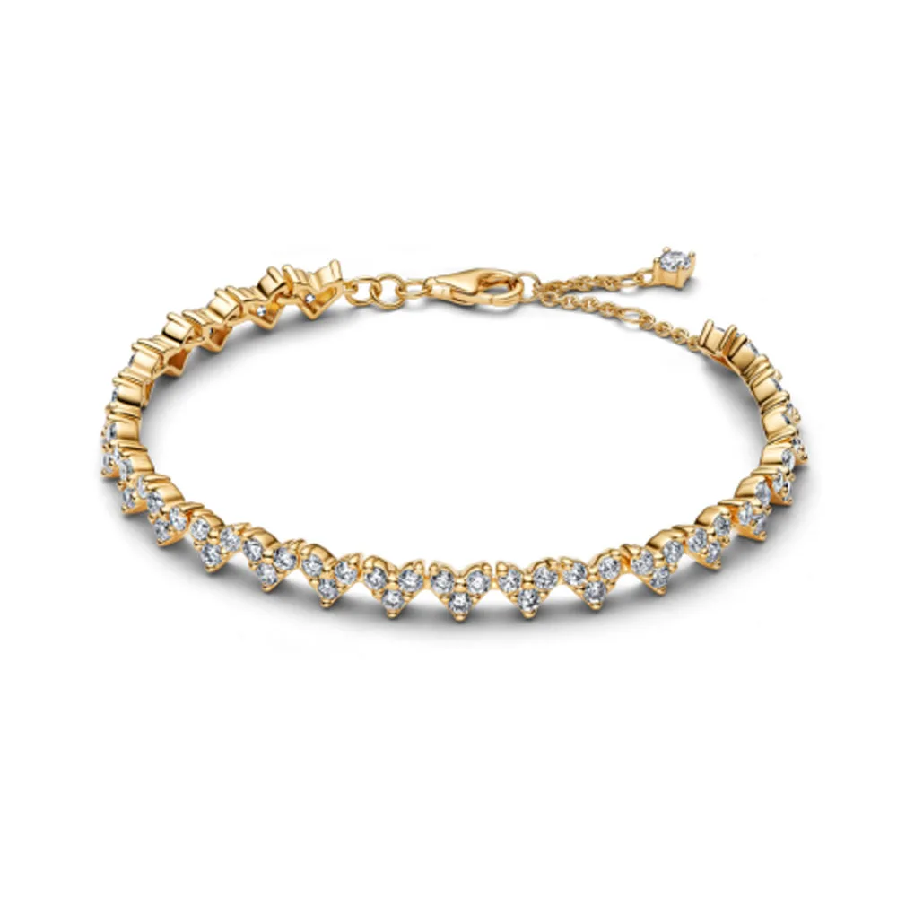 2026 New 925 Sterling Silver Sparkling Zircon Bracelet Suitable For Valentine's Day, Holiday Gifts For Women, DIY Charm Jewelry