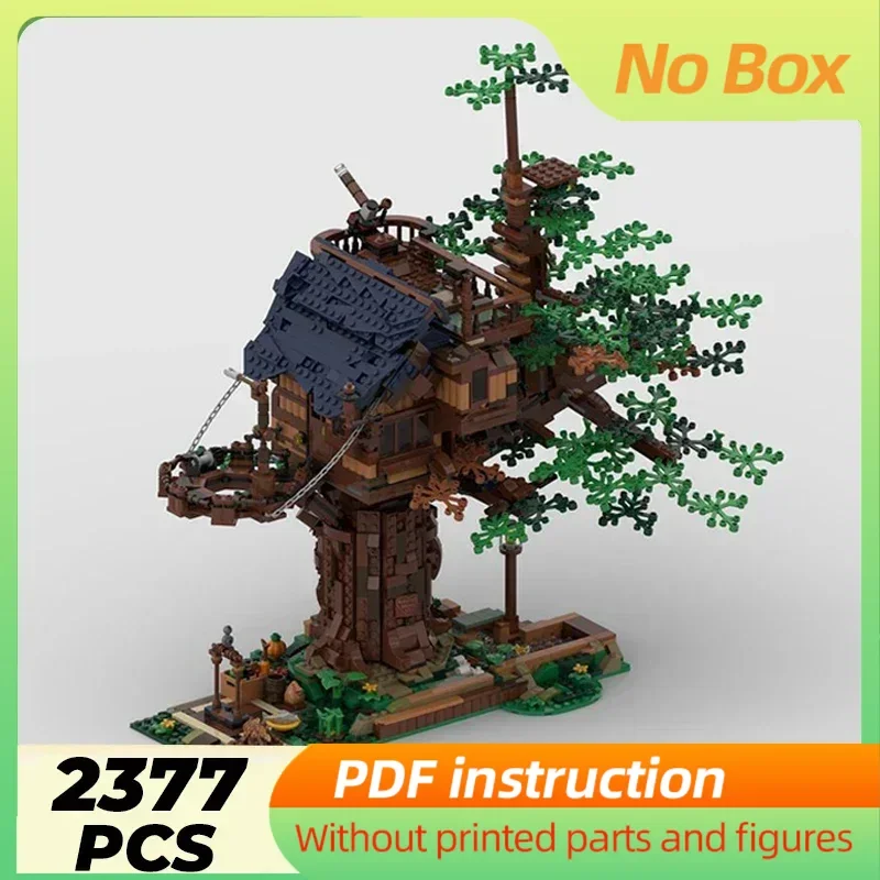 

Moc строительные кирпичи средневековая модель новый дом на дереве жизни технические кирпичи DIY сборка рождественские игрушки для детей праздничные подарки