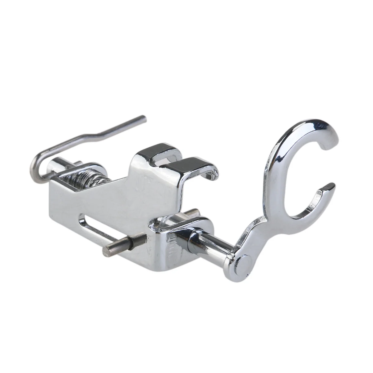 Calcador de bordado de dedo aberto para máquina de costura, pé de enrolar para acolchoamento de metal, compatível com máquinas domésticas de haste baixa