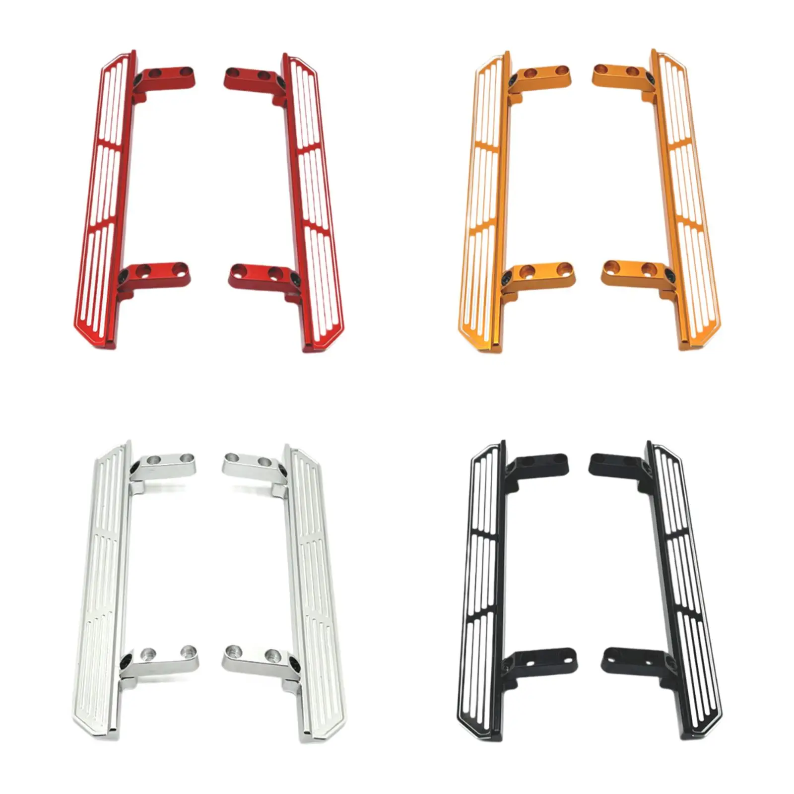 RC Car Pedals RC Steps Plate Metal Side Pedal Step RC Side Board for 104026 1/10 Scale RC Car Parts RC Crawler RC Hobby Car