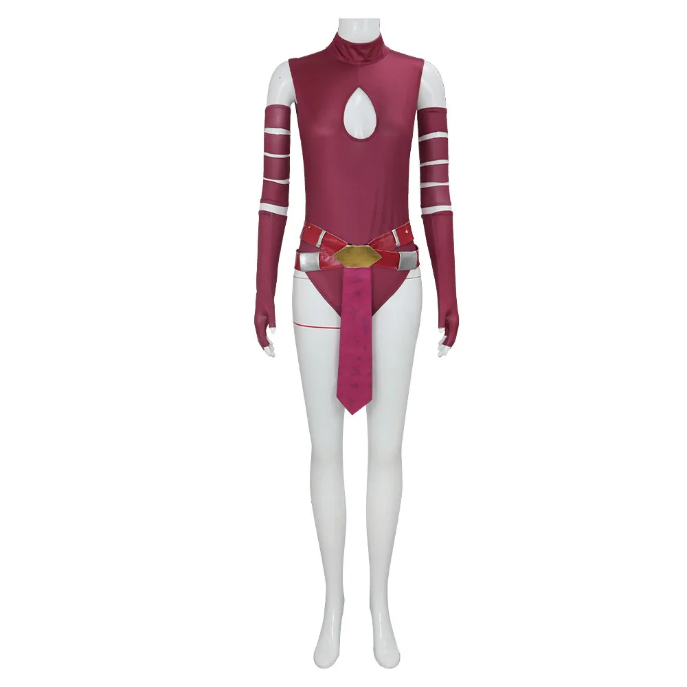 

Adult Women's Ahsoka Tano Cosplay Costume Halloween Jumpsuit Outfit