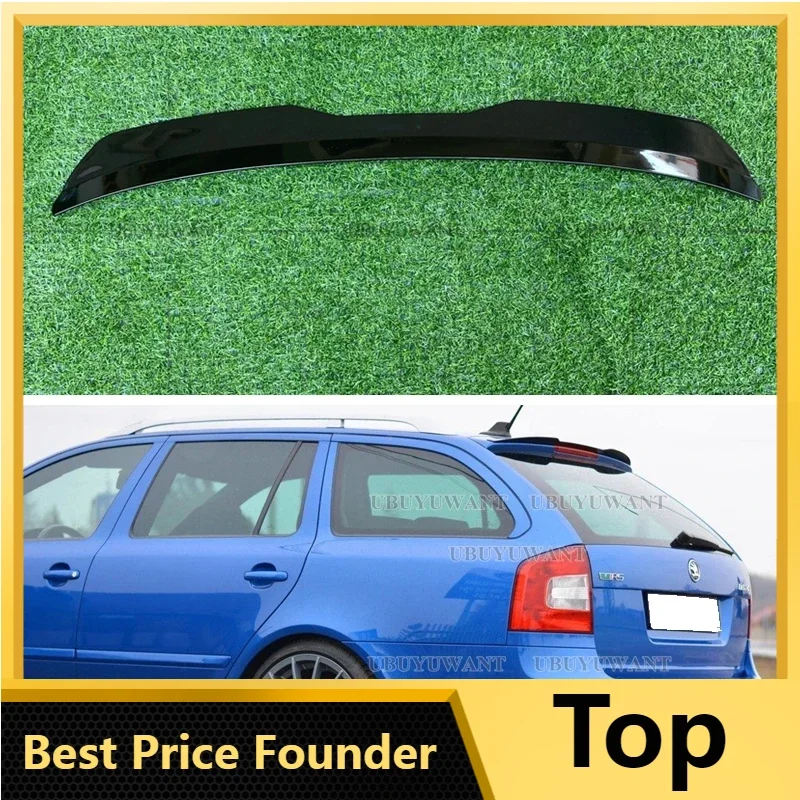 Rear Roof Lip Spoiler For Skoda Octavia RS Mk2 Combi 2005-2007 ABS Car Tail Wing For Facelift Combi 2008-2013 Universal Spoiler