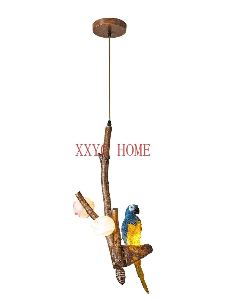 

Restaurant Chandelier Designer Creative Cafe Bar American Pastoral Branch Animal Decorative Lamp