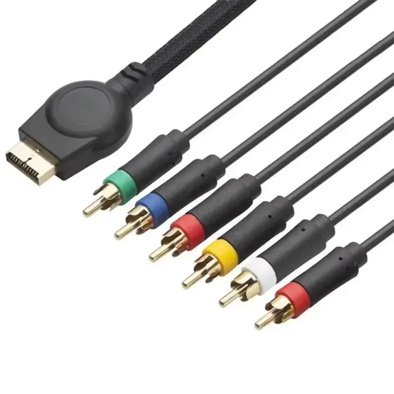 For PS2 /PS3 Gaming Console 1.8m Component AV Cable Resolution HDTV RCA Video Cable  Game Controller Connect Tv Sound Cable