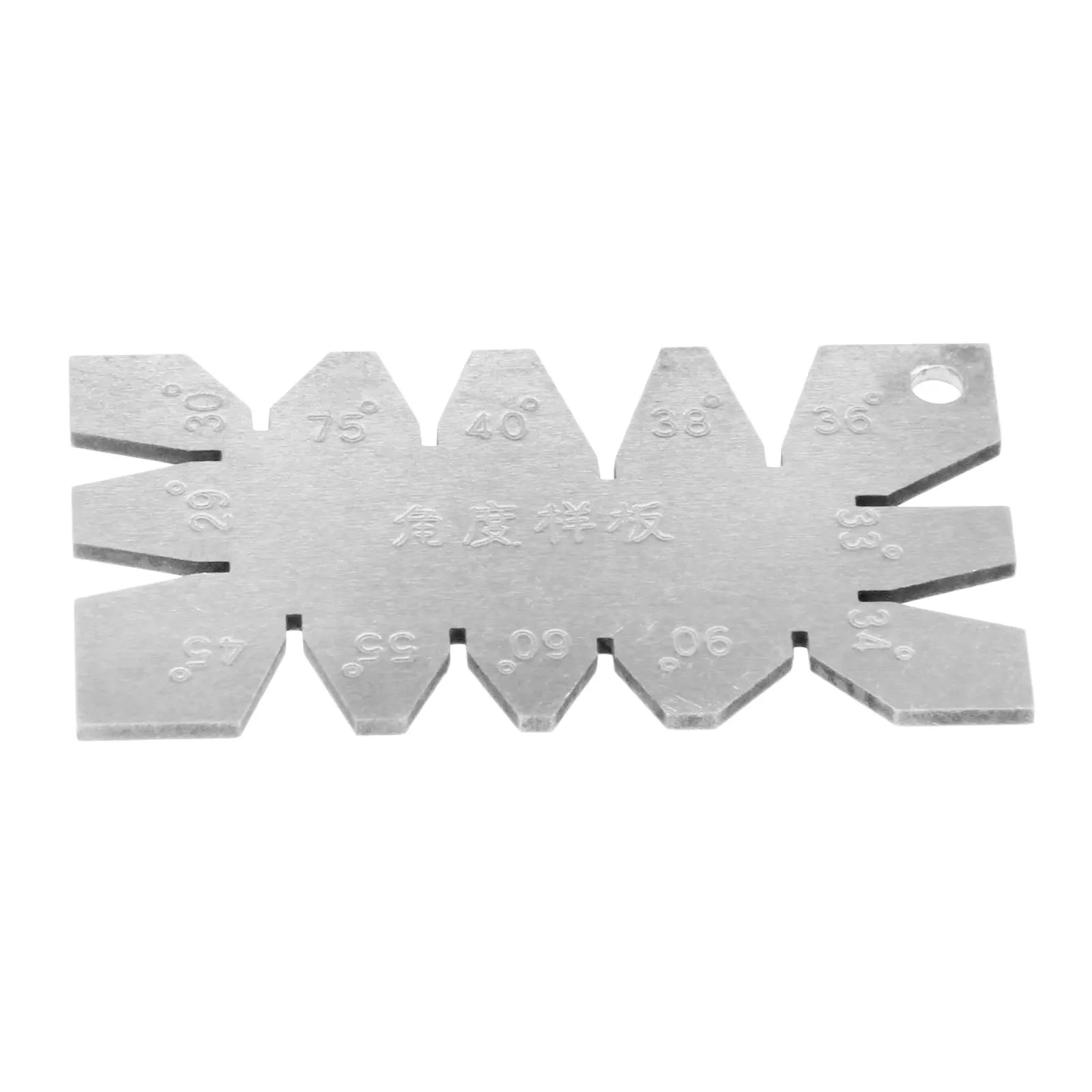 DRELD 1Pc Sliver Stainless Steel Screw Thread Cutting Angle Gage Gauge Measuring Tool 29°,30°,40°,45°,50°,55°, 60°, 65°