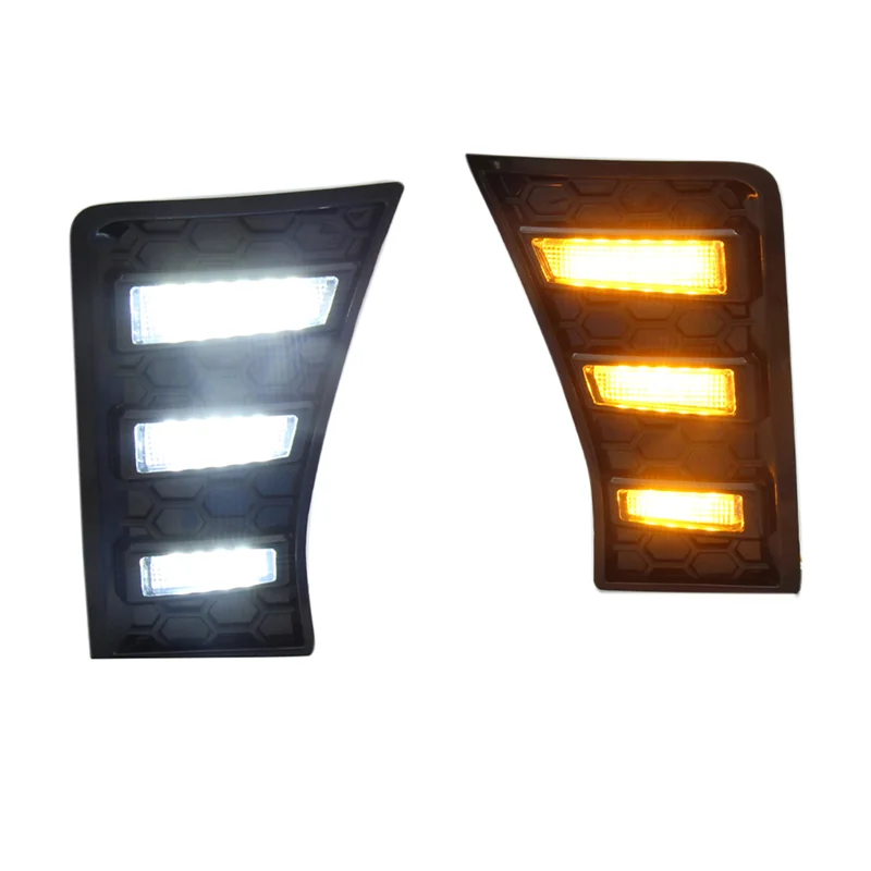 

Bi-Color Turn Signals Daytime Running Lights Fog Lights Signal Lights for Mustang