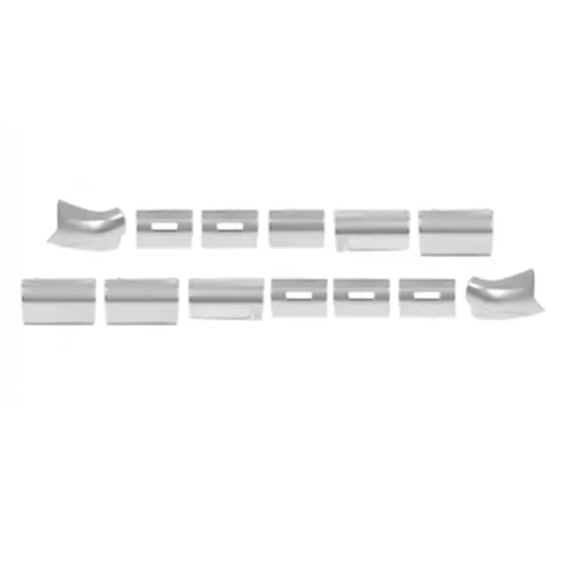 Decorative silver plated glitter sticker for central control buttons for Toyota Land Cruiser Prado 250 Series 2026 2025 2024 - view 6