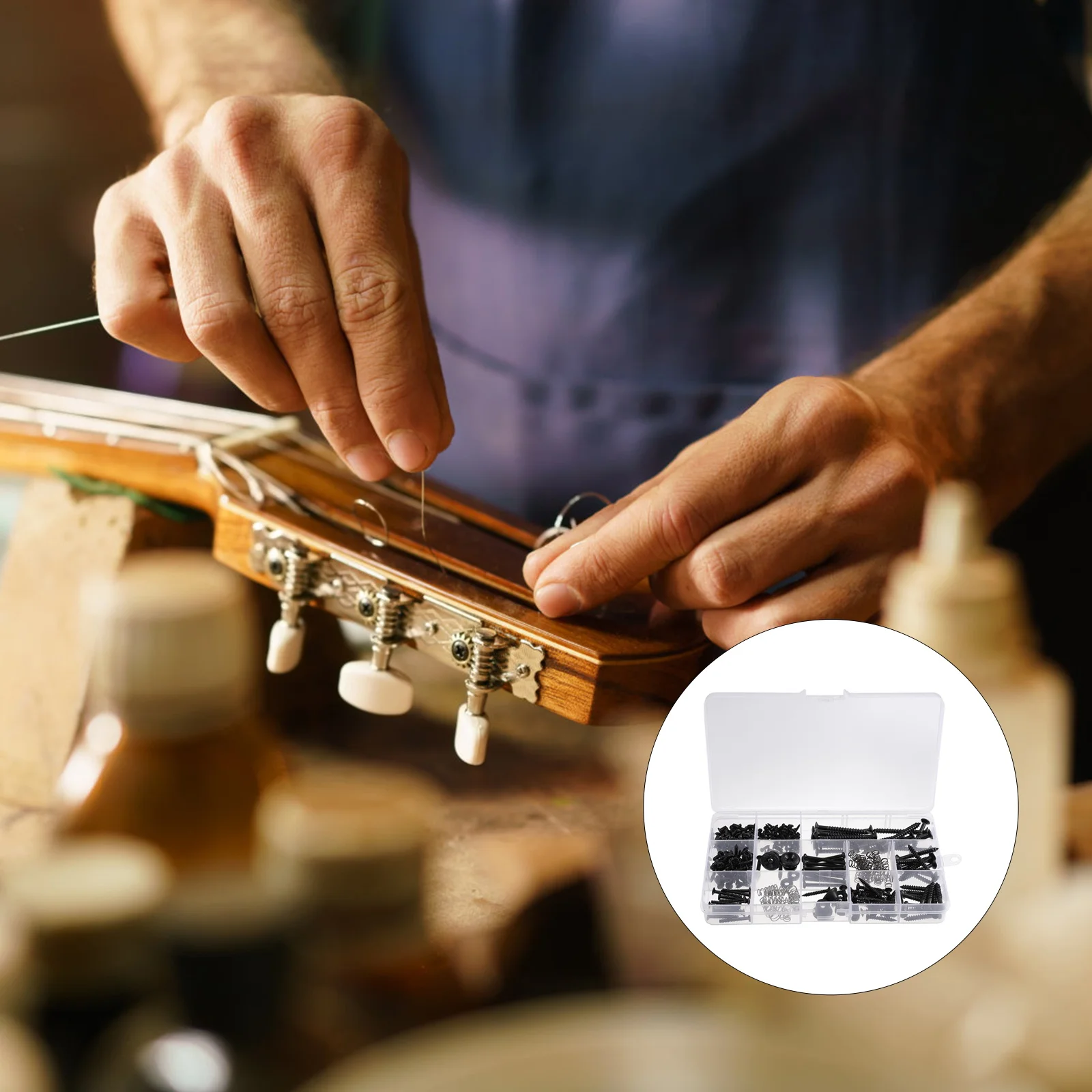 

Guitar Repair Tools Strap Screw Kit Accessories Stainless Steel Maintenance Electric Screws