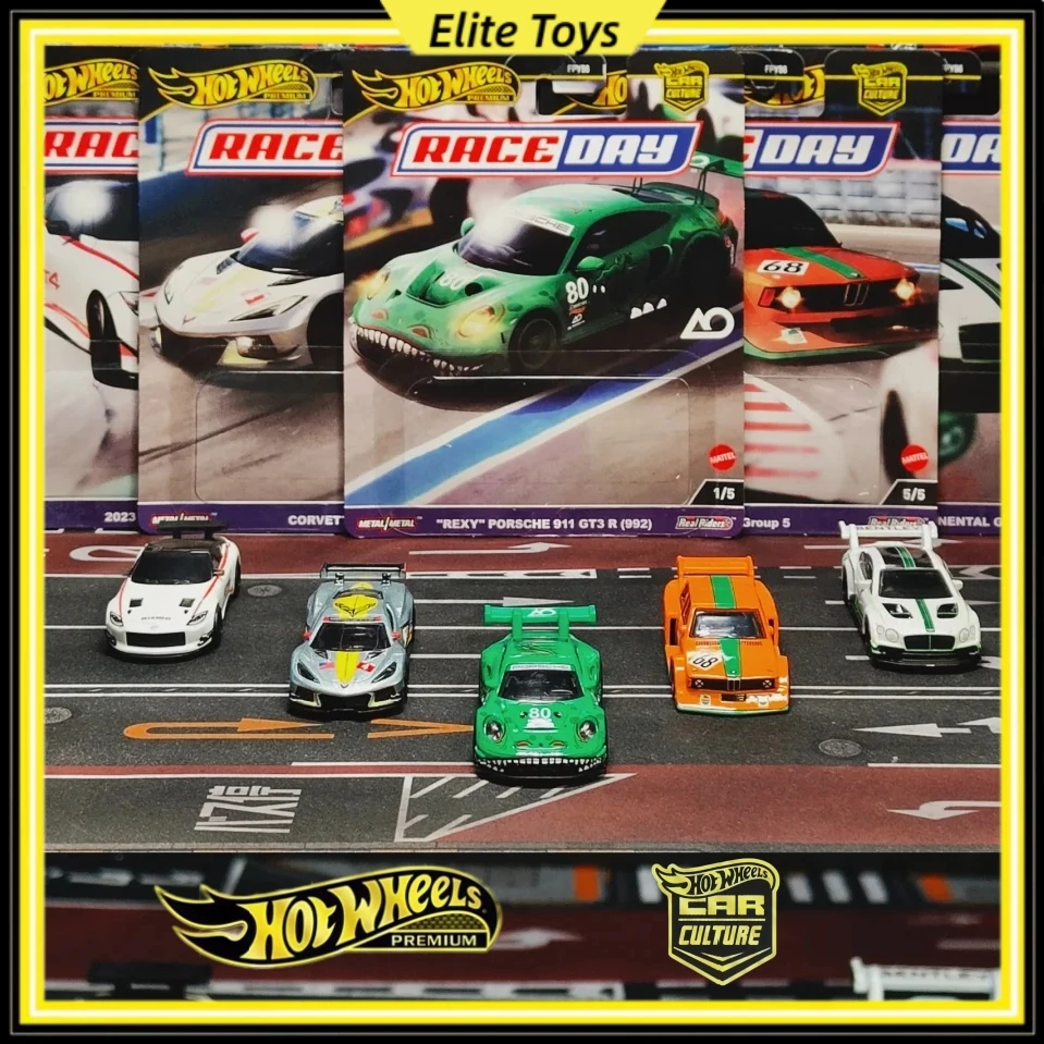 

Hot Wheels Премиум Car Culture Race Day Porsche 911 Bentley Nissan BMW FPY86 1:64 Литые под давлением автомобили Модели Сплав Коллекционные игрушки