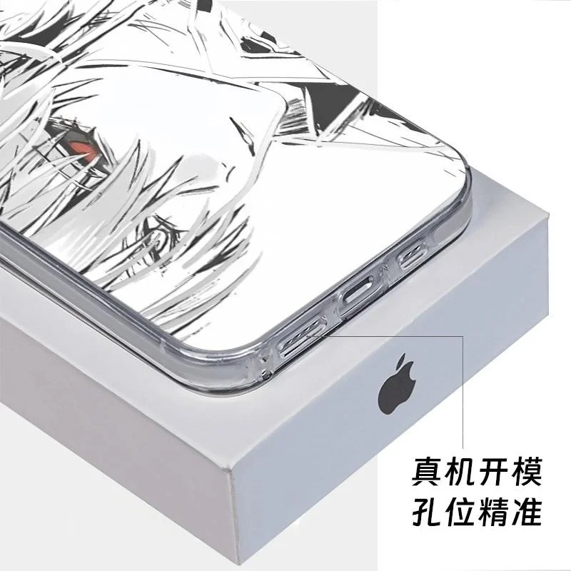 أنيمي Kaneki كين قضية الهاتف آيفون 16 15 14 13 12 11 17 برو ماكس زائد الهواء البسيطة 17ProMax اليابان الكرتون طوكيو الغول الغطاء الخلفي