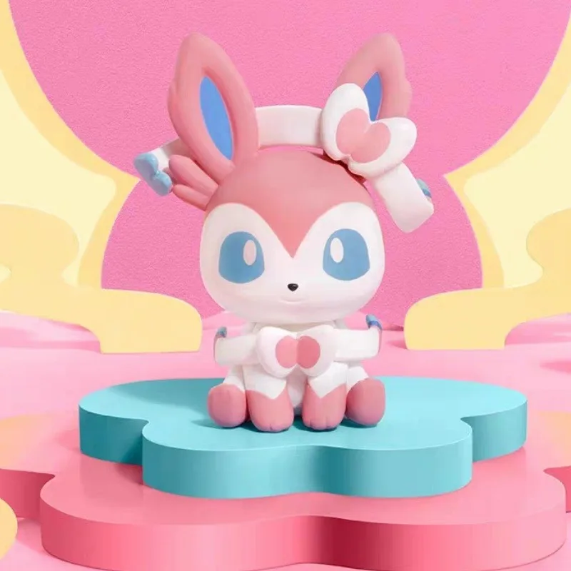 Pokemon Tiny Adventure Series 2 Eevee Family Mini Figures Sylveon Pikachu สะสมอะนิเมะรุ่นของขวัญ