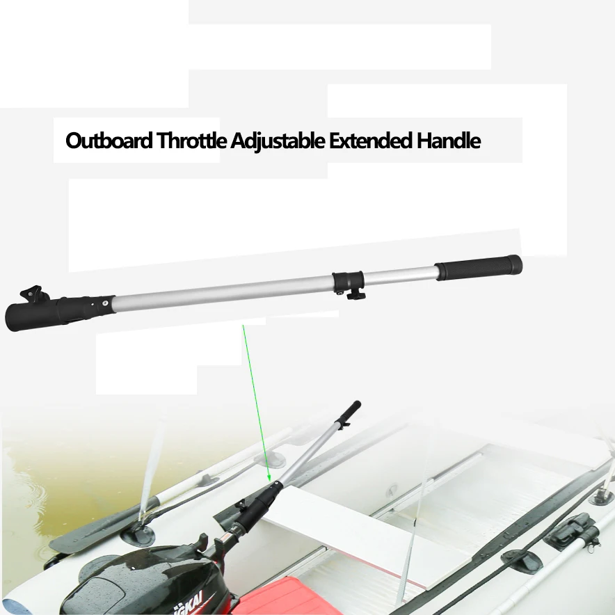 Universal Adjustable Telescopic Aluminium Lever for Outboard Throttle Control Extension Lever Outboard Handles