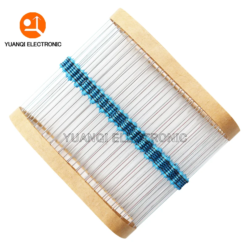 100PCS/LOT 1/4W 1% Metal Film Resistor 0.25W 0.1 0.15 1.5 12 33 47 68 100 150 240 560 1K 3.3K 8.2K 10K 100K 680K 1M 10M 22M ohms