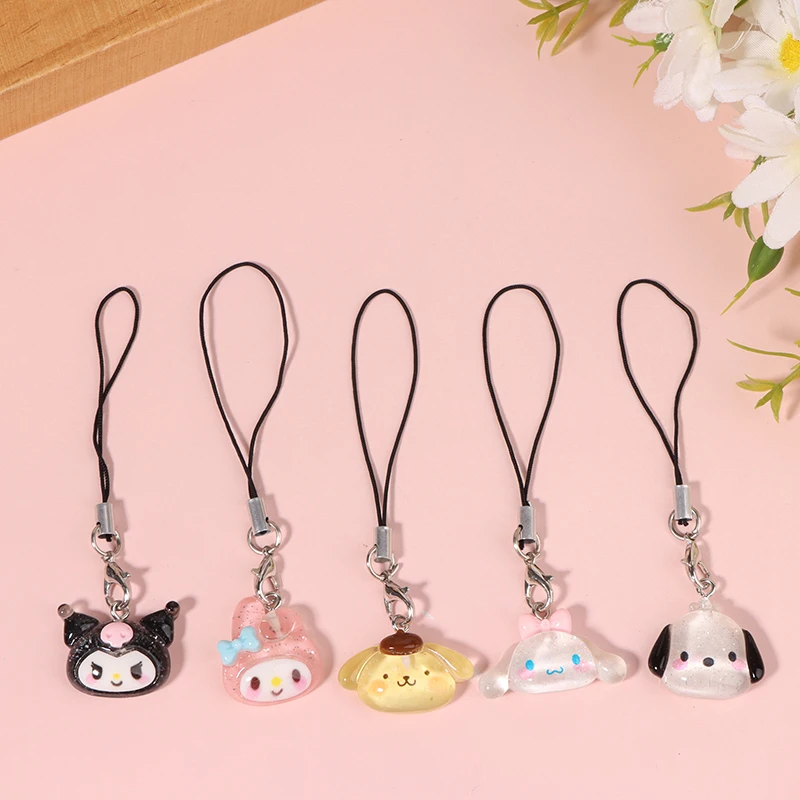 

Sanrio Kuromi Lanyard My Melody Cinnamoroll Student Beauty IPhone Phone Case Backpack Dolls Pendant Charm Toy Girls Gifts