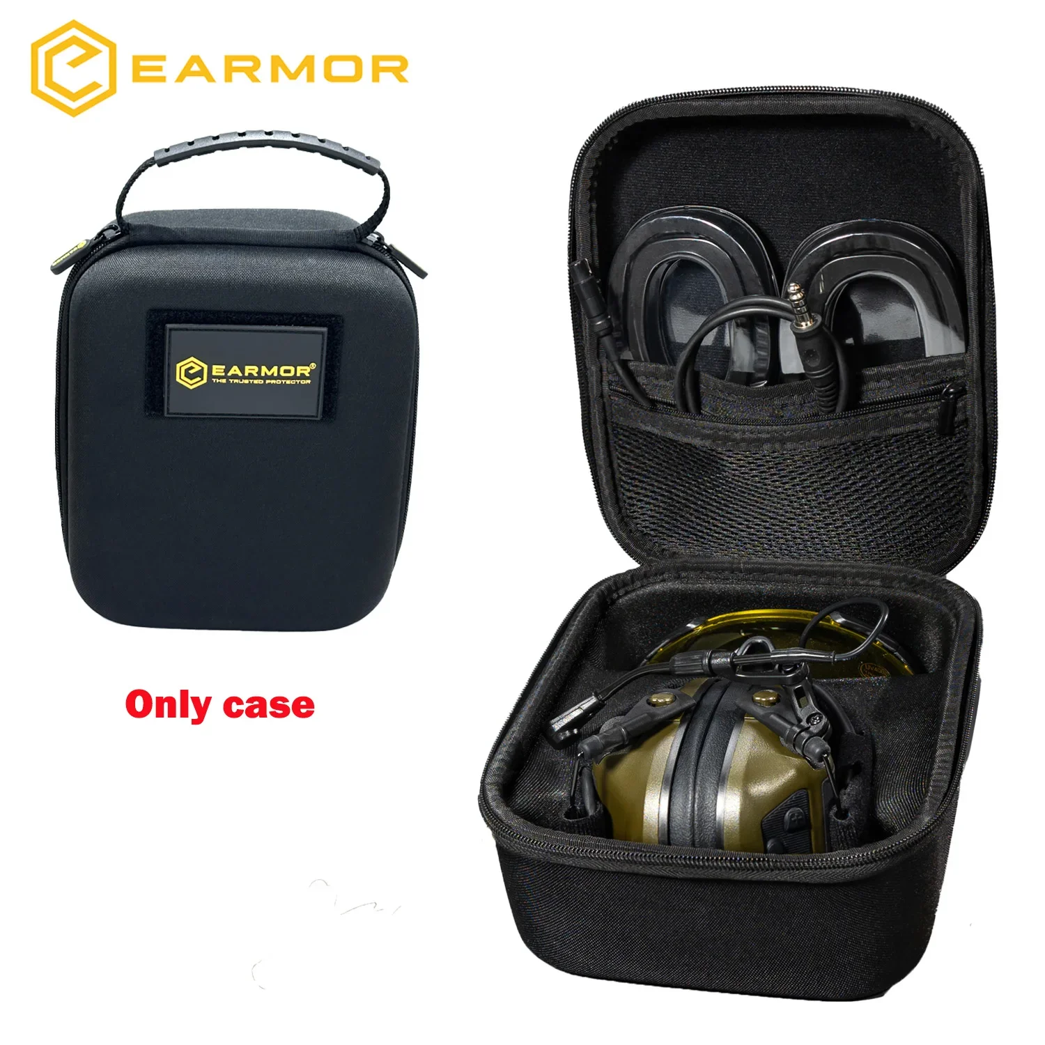 EARMOR Portable Lightweight Headphone Case, for M31/M32/M31H/M32H and Glasses