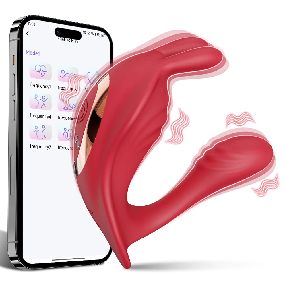 Vibrador Sexual para Mujeres, Vibrador de Pantalones para Relaciones a Distancia con Estimulador de Clítoris, Placer Peneano, Punto G, Productos para Adultos para Parejas