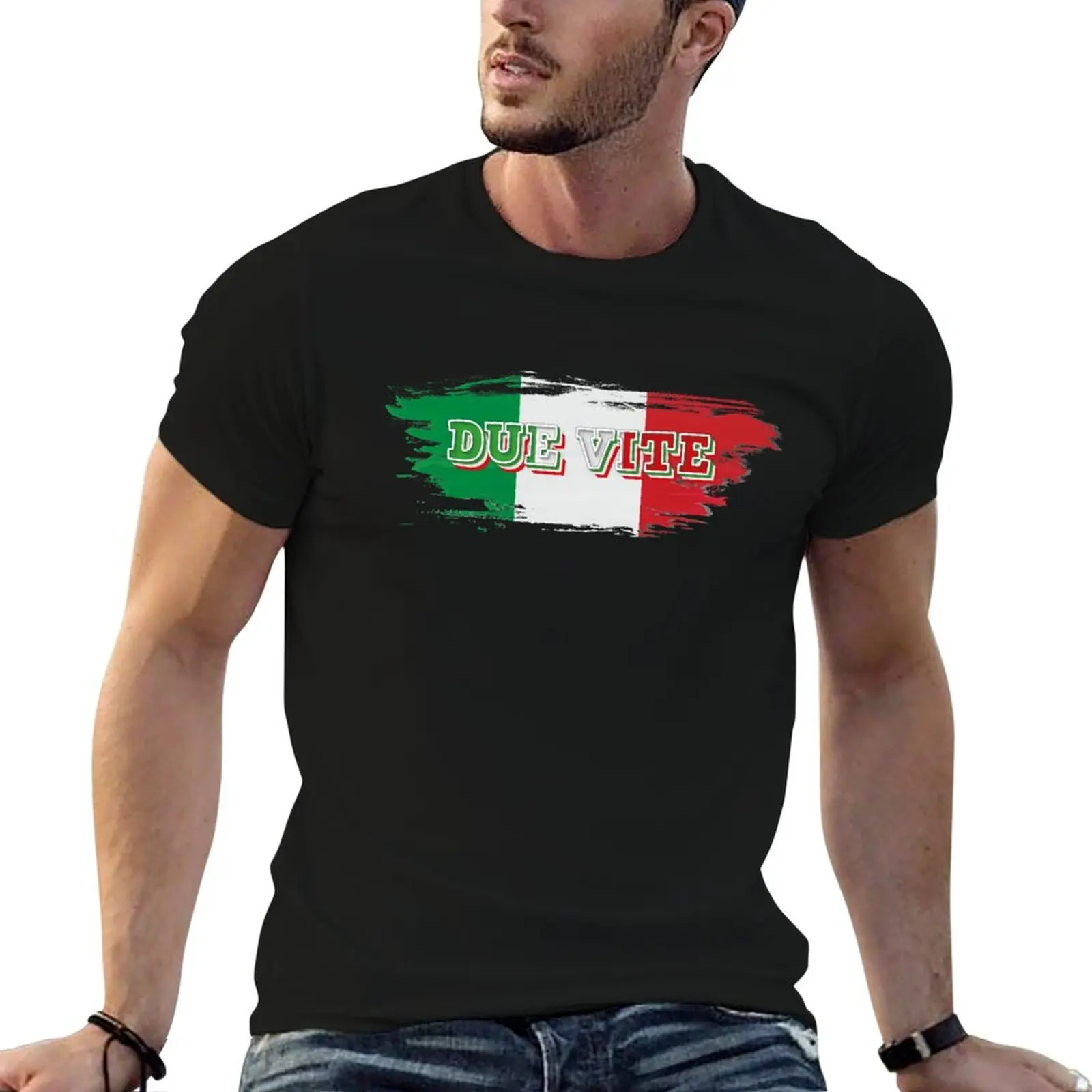 Due Vite - Marco Mengoni - Italy 2023 - Eurovision Song Contest Design 2 Fitted T-Shirt baggy shirts mens tall t shirts