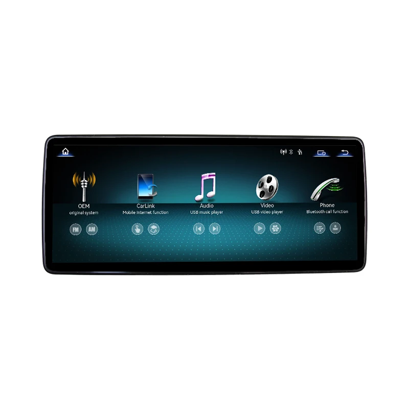 AUTOTOP 12,3" Linux-Autoradio mit Touchscreen für Benz C/GLC-Klasse W205 X253 2015-2018 NTG 5.0 mit kabellosem Carplay, Android Auto, Airplay, Autolink 2400*900P