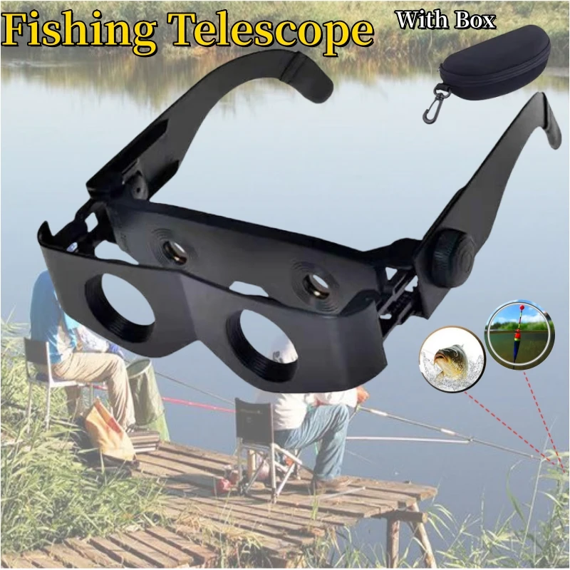 Outdoor Portable Fishing Telescope Glasses Professional Fishing Binocular Glasses Hands-Free Spyglass For Fishing Hiking Concert