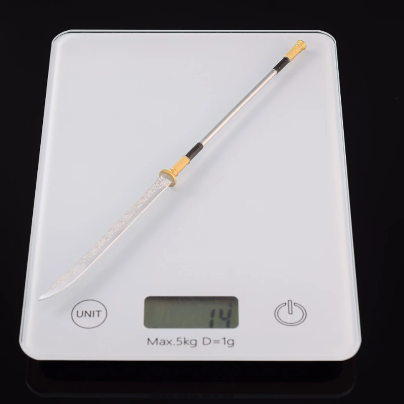 22 ซม./8.66in จีนโบราณอาวุธรุ่นอุปกรณ์ต่อพ่วง Park ดาบโลหะศิลปะการต่อสู้อาวุธ props เดสก์ท็อปเครื่องประดับของเล่นเด็กของขวัญ